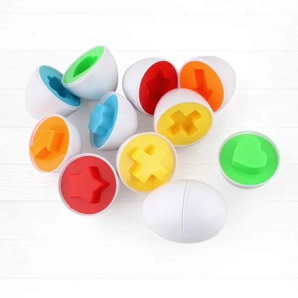 œufs de formes géométriques éducatifs